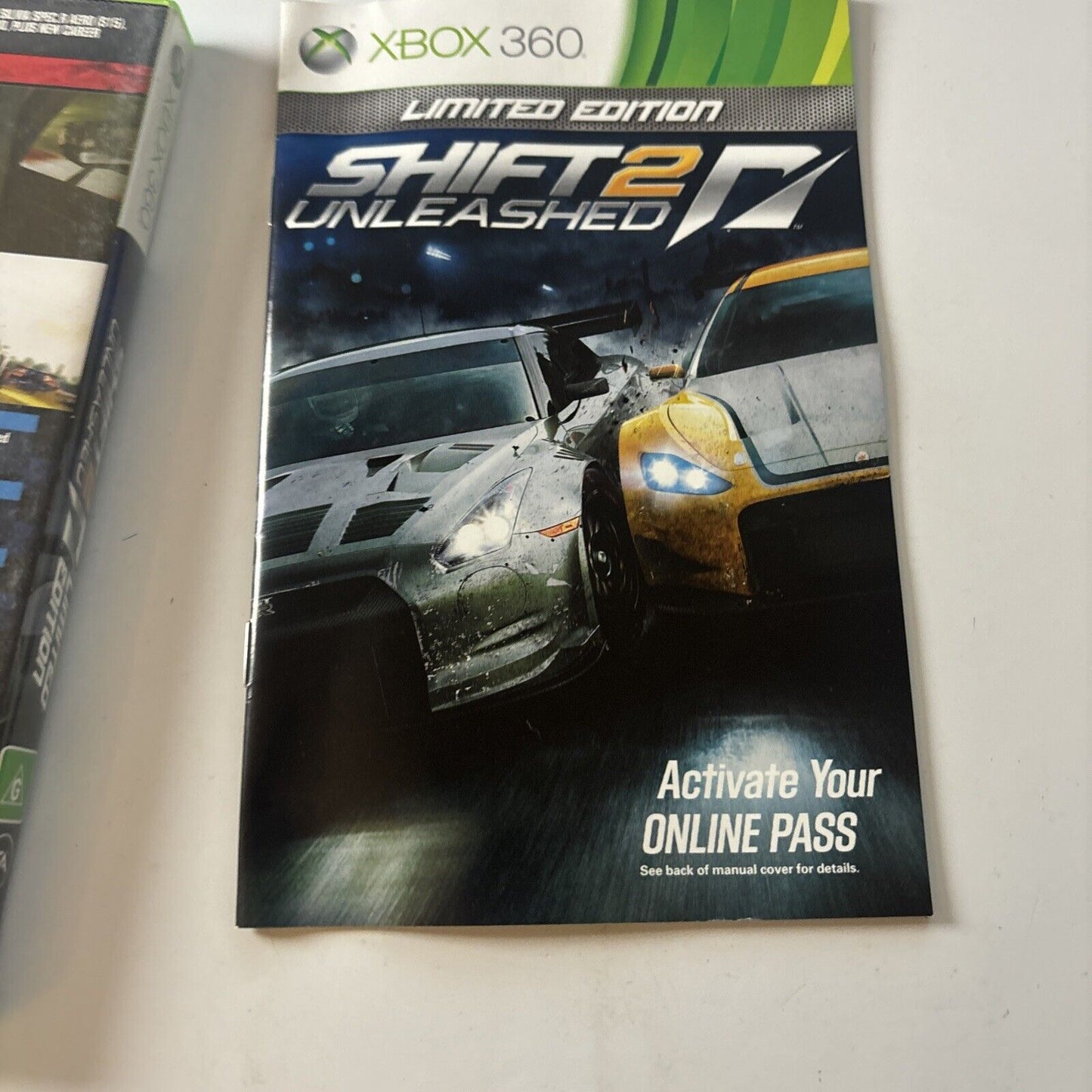 Shift 2 Unleashed - Limited Edition Xbox 360 Manual PAL