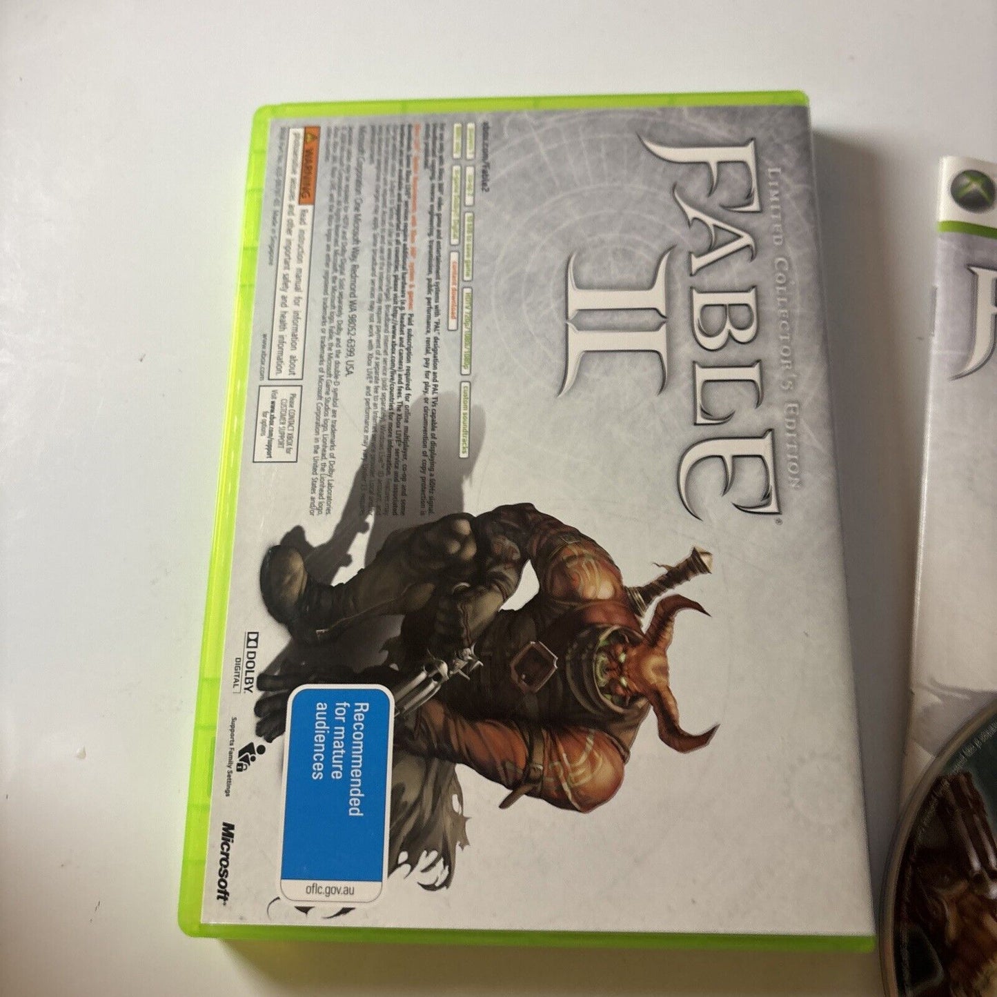Fable II Limited Collector's Edition Xbox 360 Manual PAL