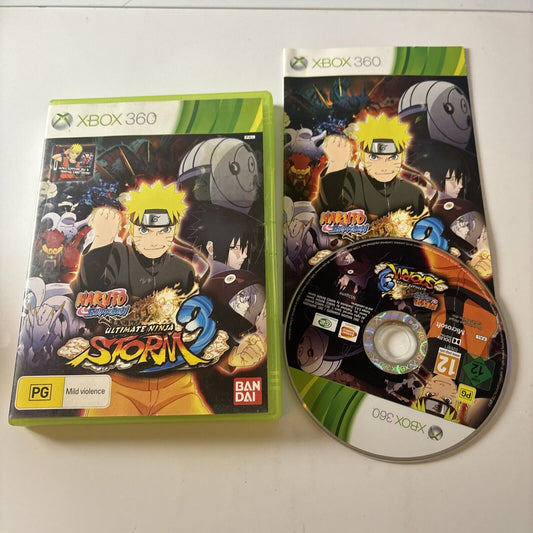 Naruto Shippuden: Ultimate Ninja Storm 3 - Xbox 360 Manual PAL