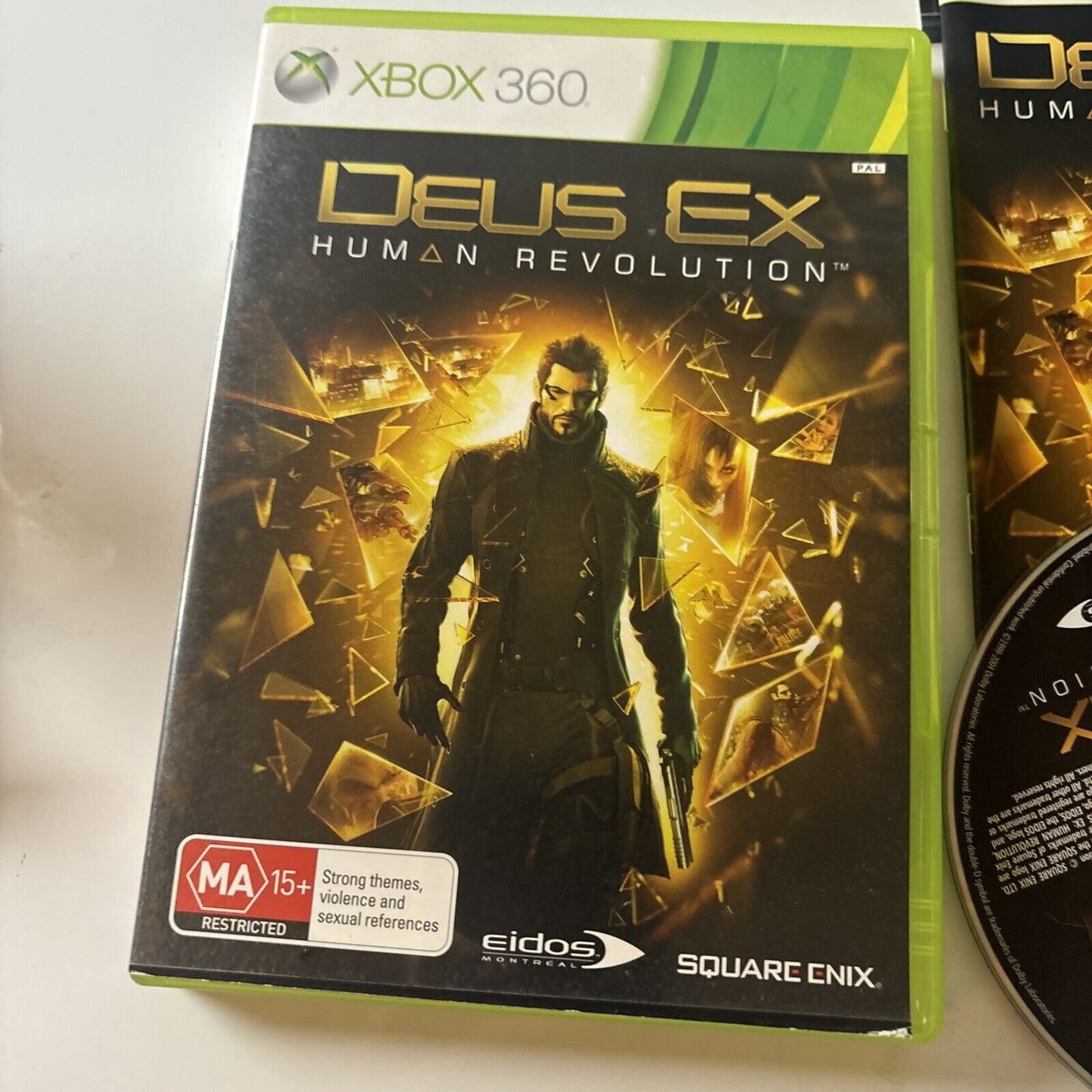 Deus Ex Human Revolution - Microsoft Xbox 360 Game Complete with Manual PAL