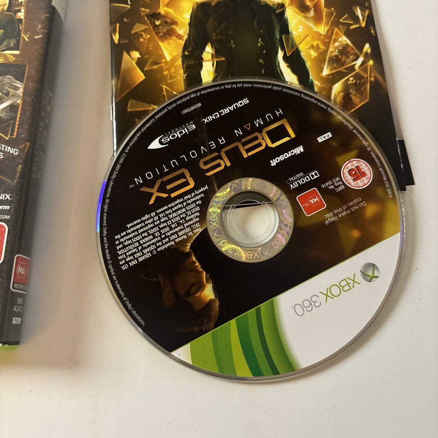 Deus Ex Human Revolution - Microsoft Xbox 360 Game Complete with Manual PAL