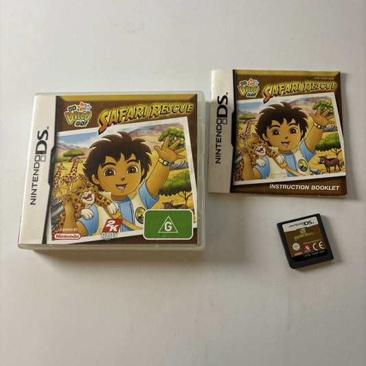 Go Diego Go!: Safari Rescue - Nintendo DS Game + Manual