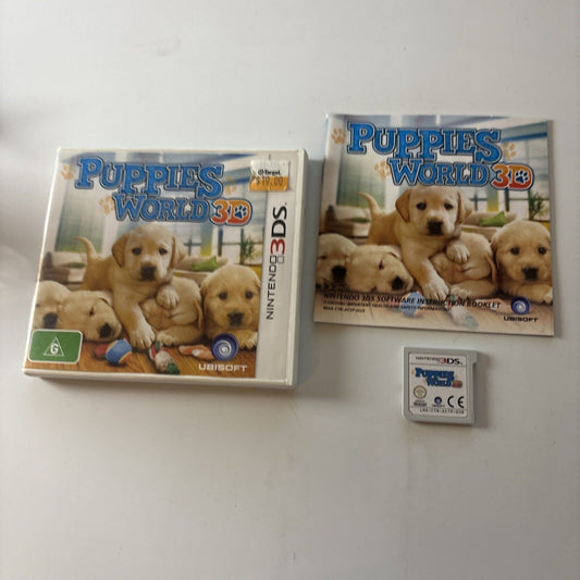 Puppies World 3D Game for Nintendo 3DS - Complete with Manual PAL