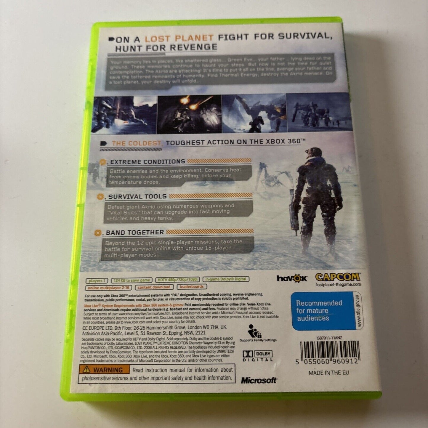 Lost Planet Extreme Condition Xbox 360 Game PAL