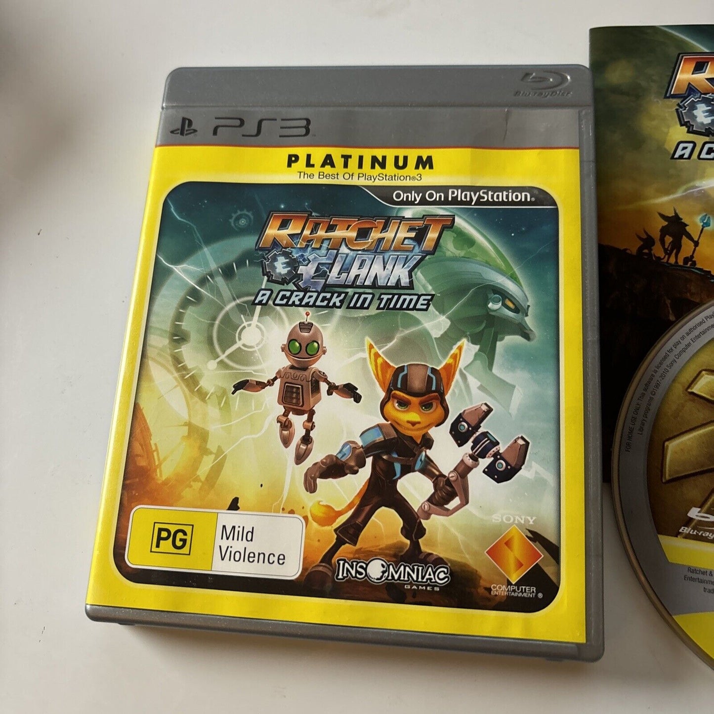 Ratchet & Clank A Crack in Time Sony PlayStation 3 PS3 Manual