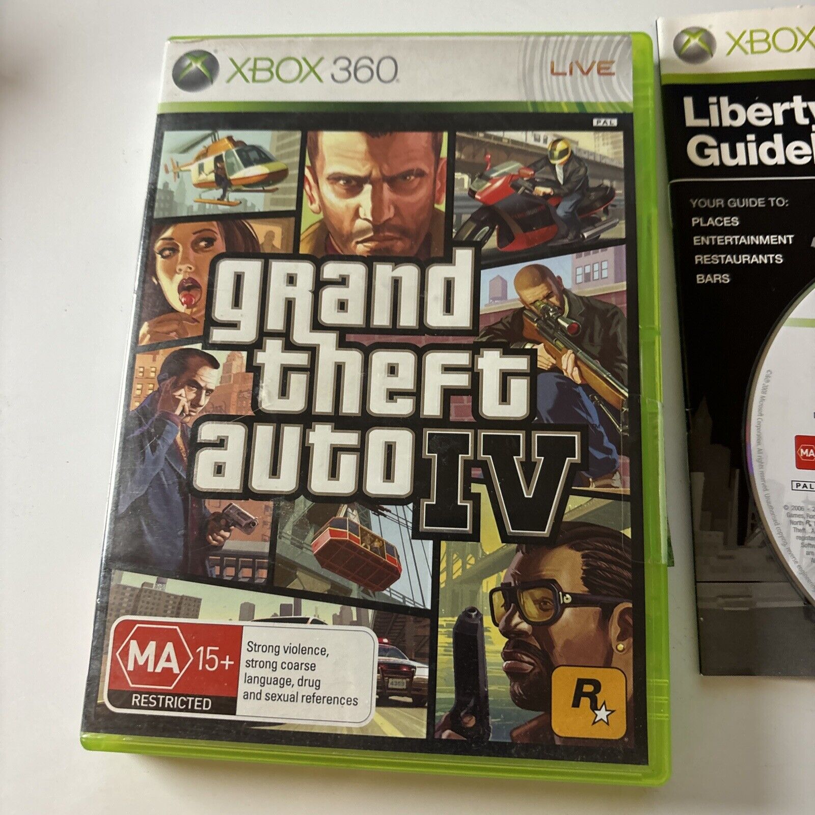Grand Theft Auto IV GTA 4 XBOX 360 Microsoft W Manual No Map Rockstar 1 