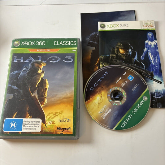 HALO 3 - Microsoft Xbox 360 Classic With Manual and Poster PAL