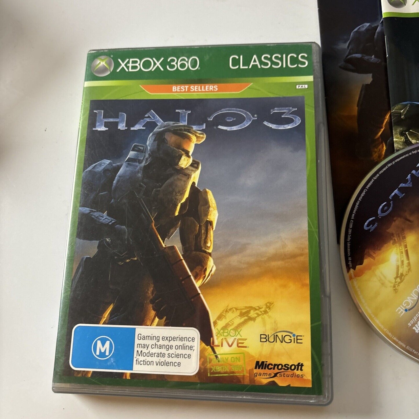 HALO 3 - Microsoft Xbox 360 Classic With Manual and Poster PAL