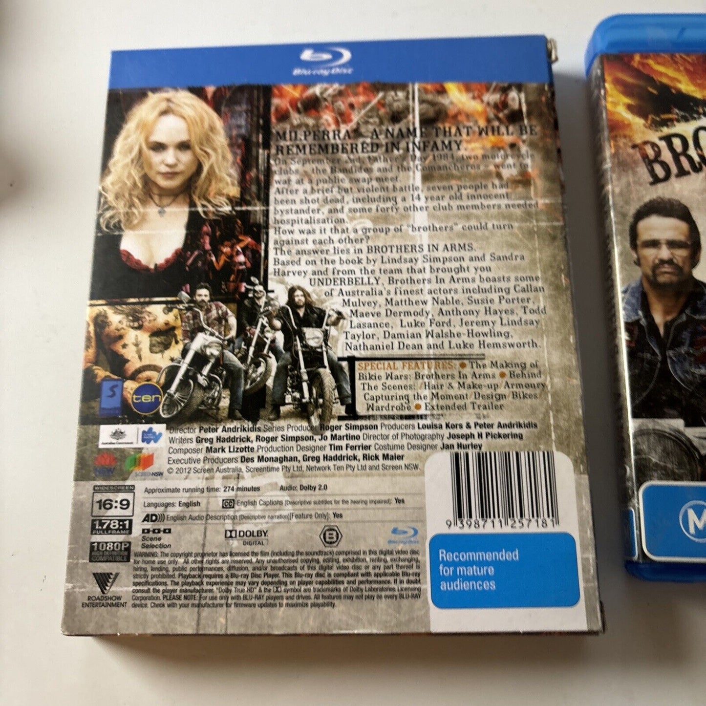 Bikie Wars - Brothers in Arms (Blu-ray, 2012, 2-Disc) Region B