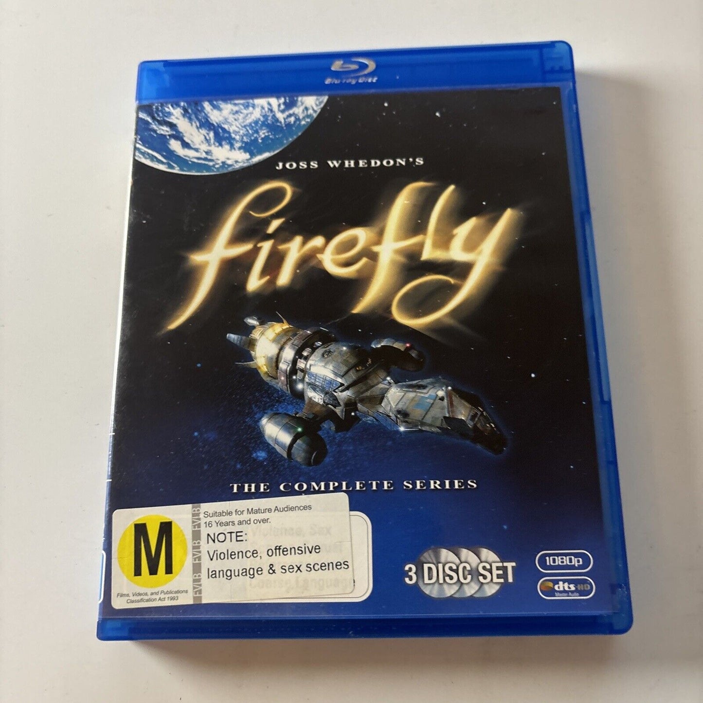 Firefly : The Complete Series (Blu-ray, 2002, 3-Disc) Gina Torres Region B