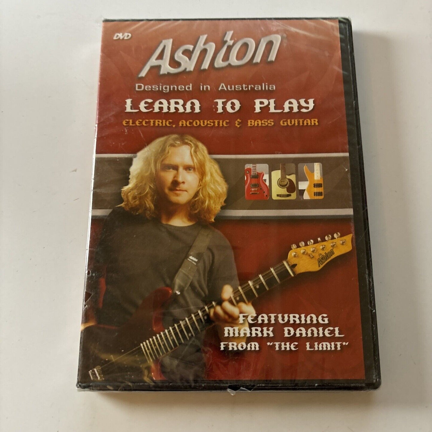 ASHTON Learn to Play Electric, Acoustic & Bass GUITAR DVD Mark DANIEL All Region