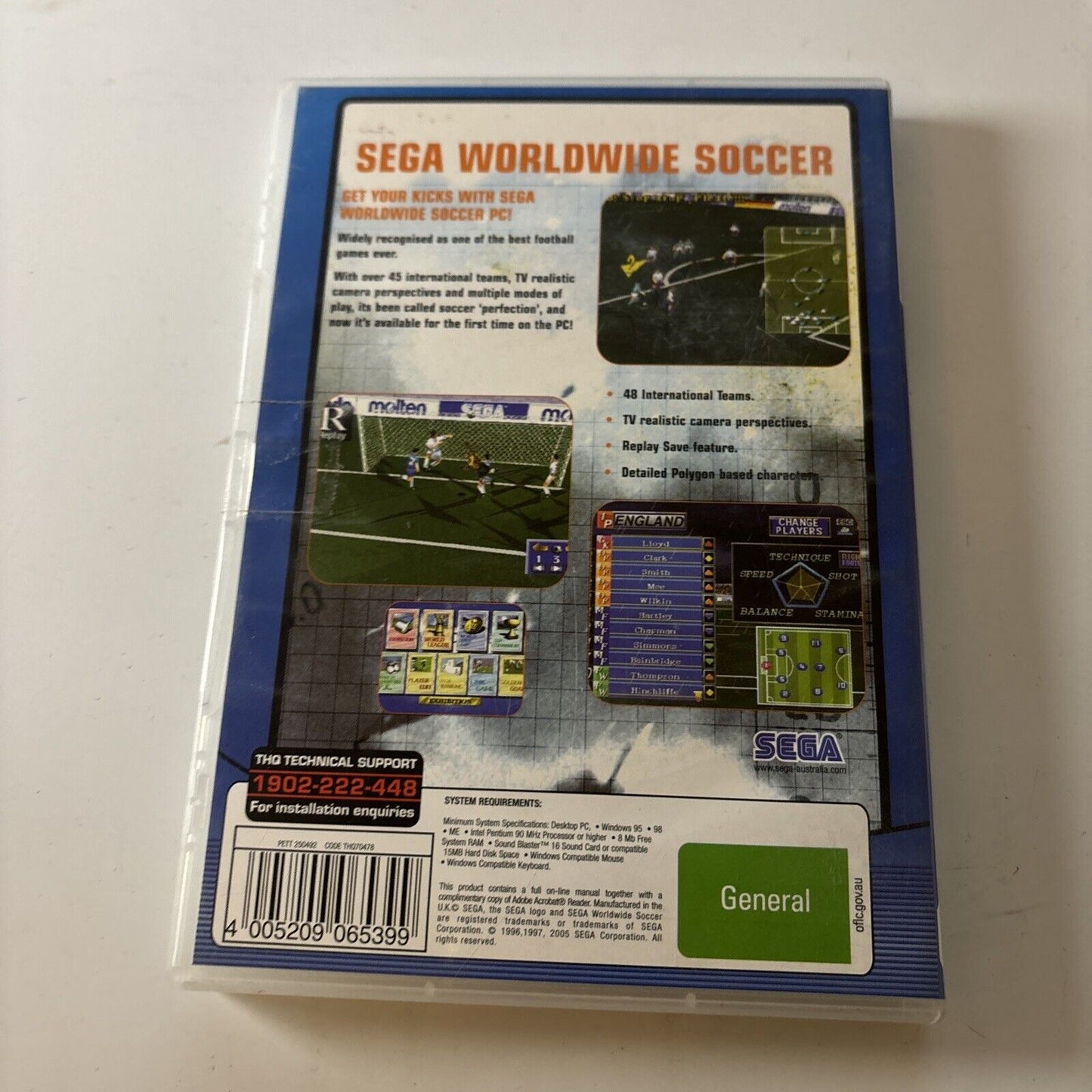 Sega Worldwide Soccer (2005) PC CDROM