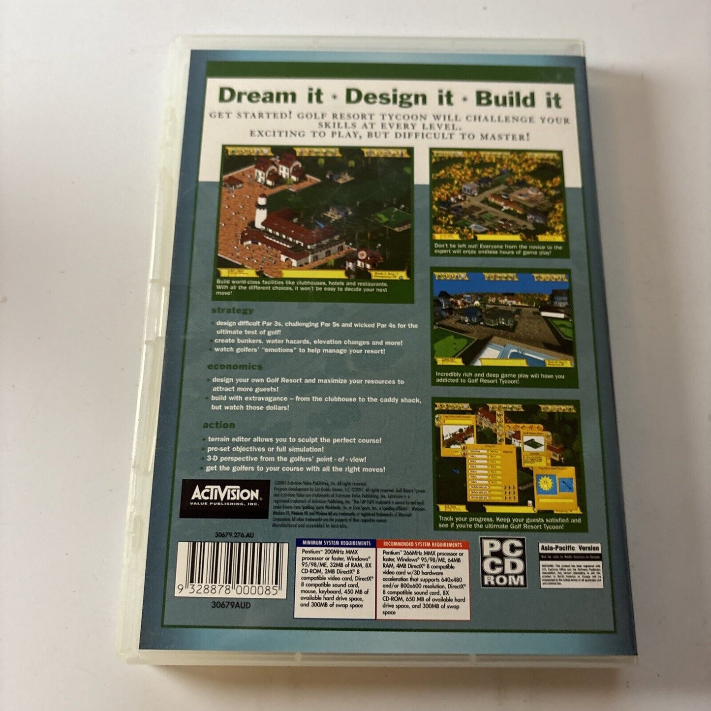 Golf Resort Tycoon PC CD-ROM  Game - Win 95/98/ME by ACTIVISION