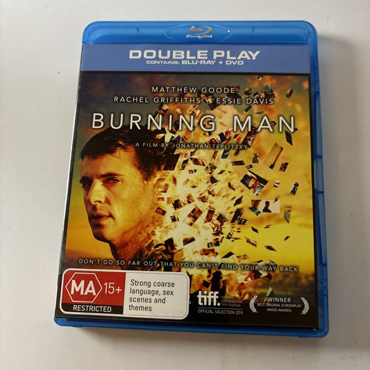 Burning Man (Bluray + DVD, 2011) Matthew Goode, Jonathan Teplitzky Region B &4
