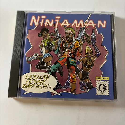 Ninjaman - Hollow Point Bad Boy (CD, 1994) Greensleeves Records GRELCD 207