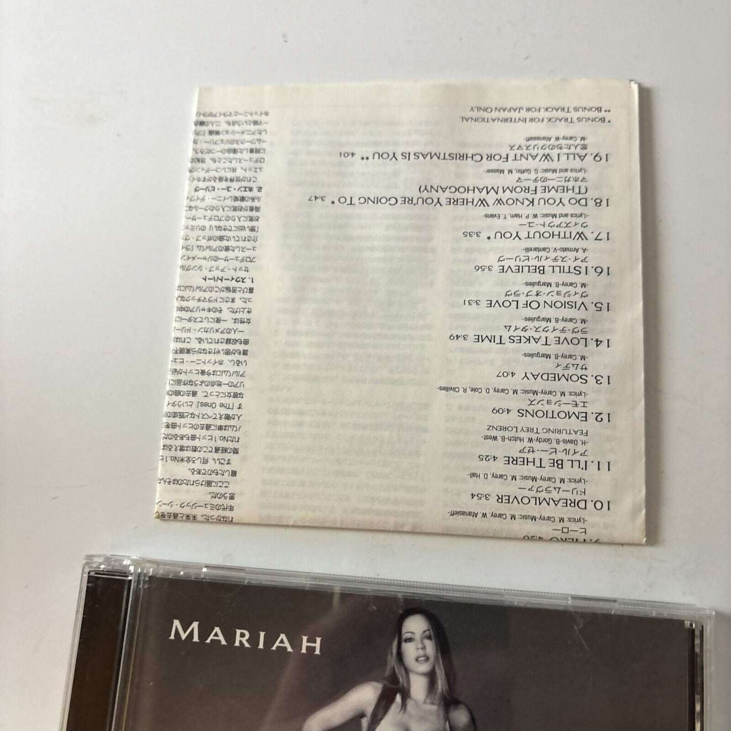 Mariah - #1's (CD, 1998) Japan SME Records SRCs-8820