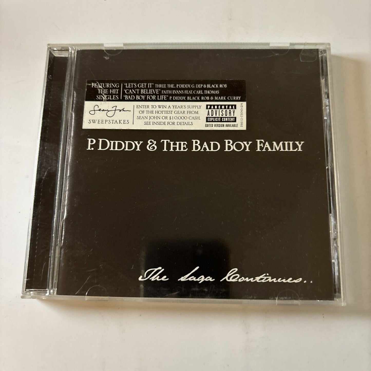 P. Diddy & The Bad Boy Family - The Saga Continues (CD, 2001) USA Bad Boy Record