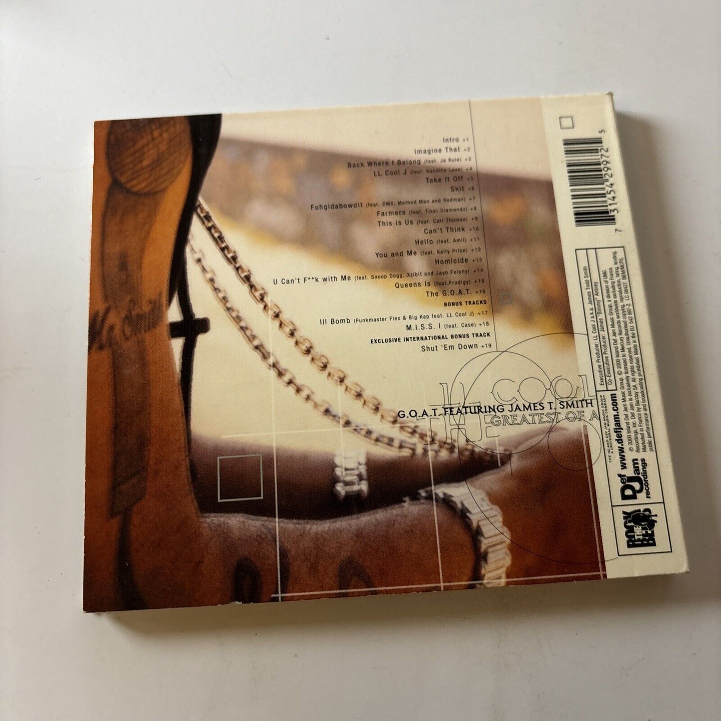 LL Cool J - G.O.A.T. (CD, 2000) Def Jam Recordings 542 997-2 Hip Hop