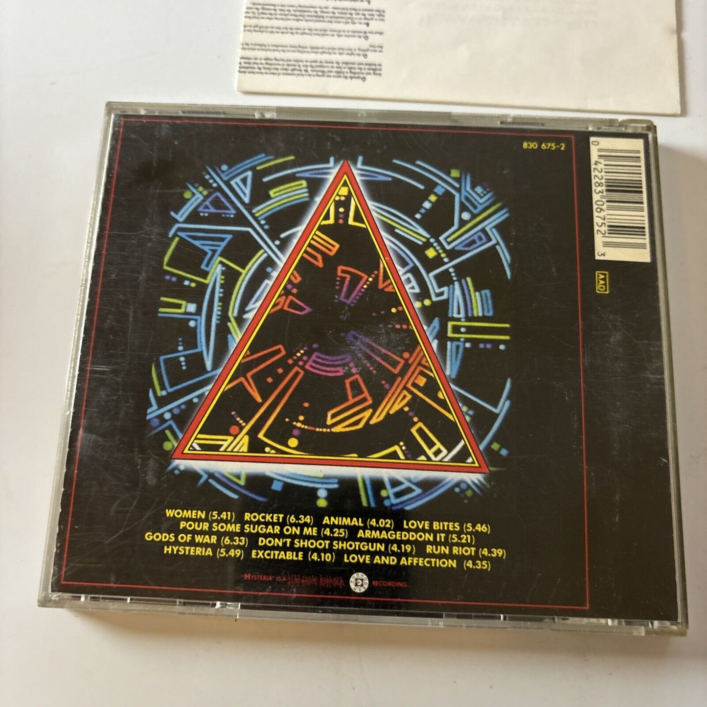 Def Leppard - Hysteria (CD, 1987) Japan 830675-2 Rock