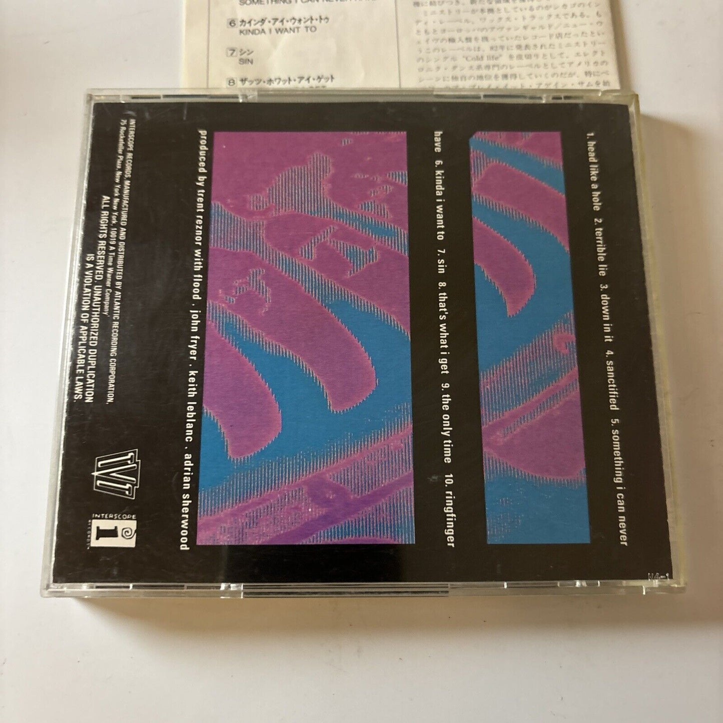 Nine Inch Nails - Pretty Hate Machine (CD, 1992) Japan AMCY-345 TVT Records