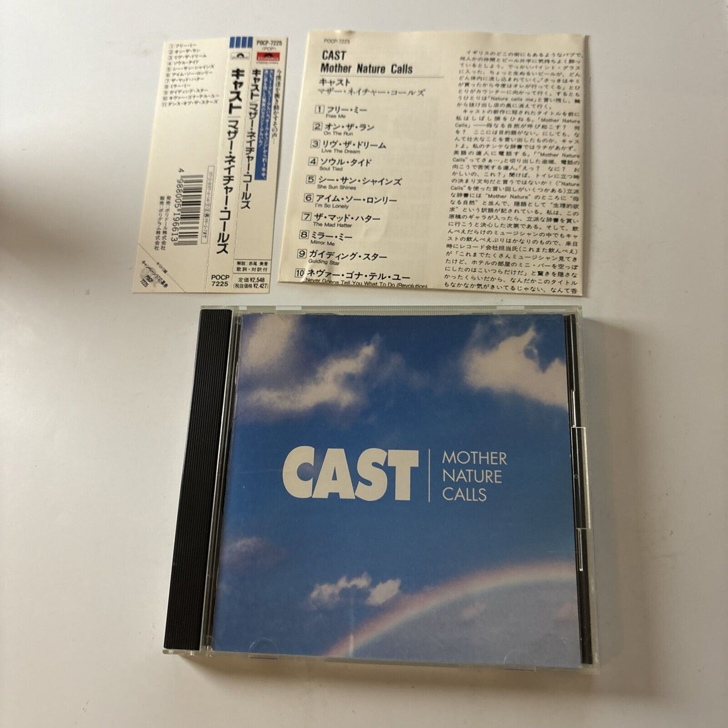 Cast - Mother Nature Calls (CD, 1997) Japan Pocp-7225 Polydor Obi