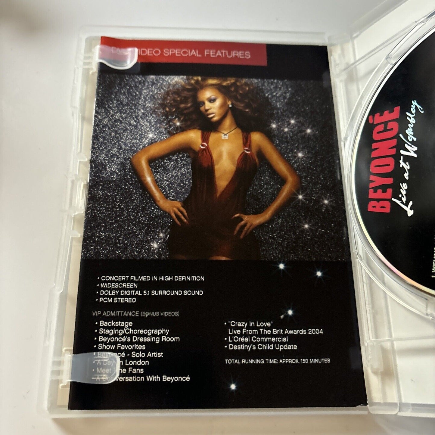 Beyonce Live at Wembley (DVD + CD, 2004, 2-Disc) All Regions