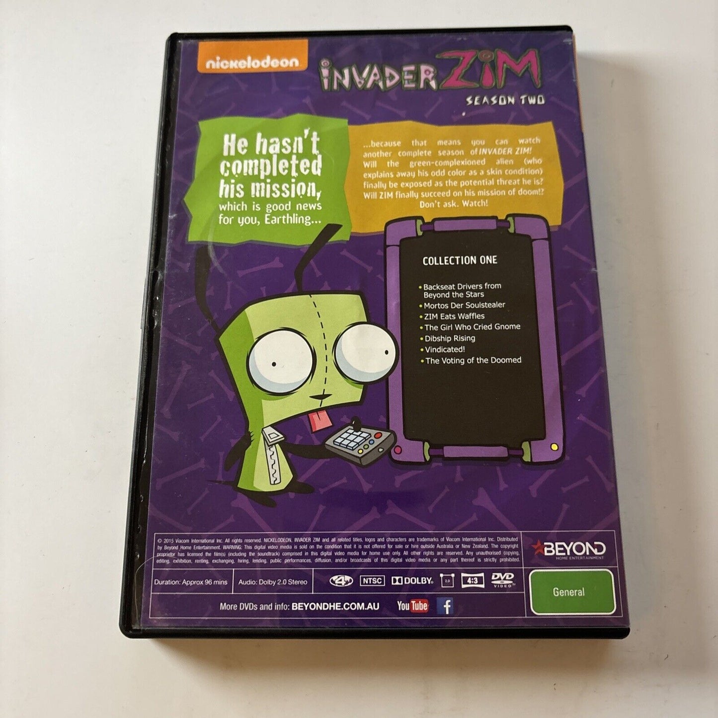 Invader Zim - Season Two (DVD, 2015) Region 4