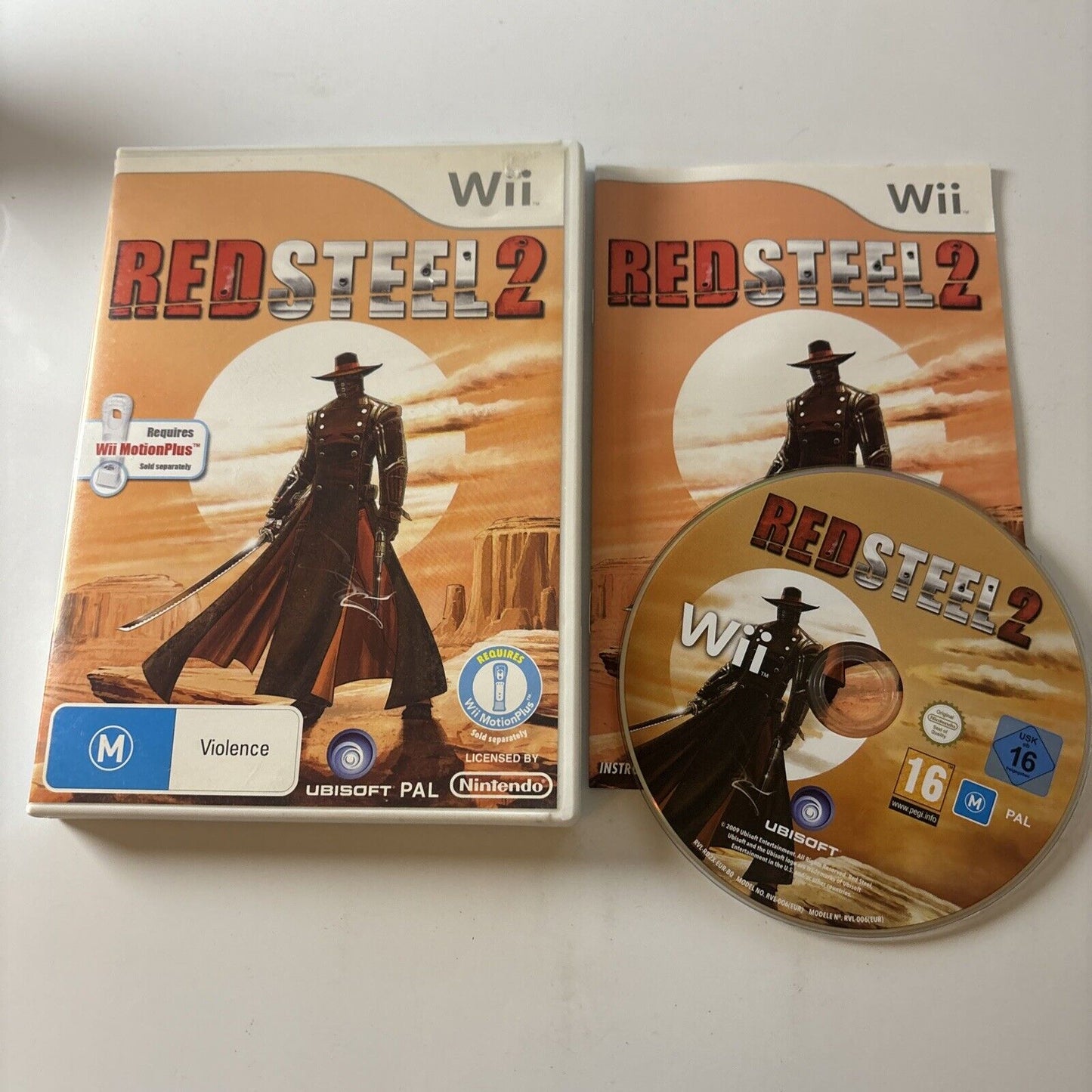 Red Steel 2 Nintendo Wii Game Manual PAL