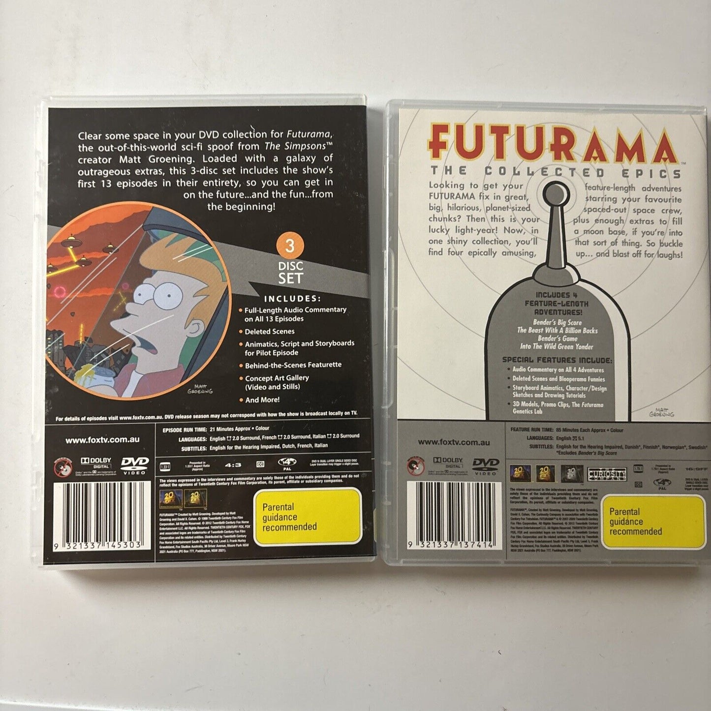 Futurama - The Complete Series (DVD, 2017, 27-Disc) Region 4