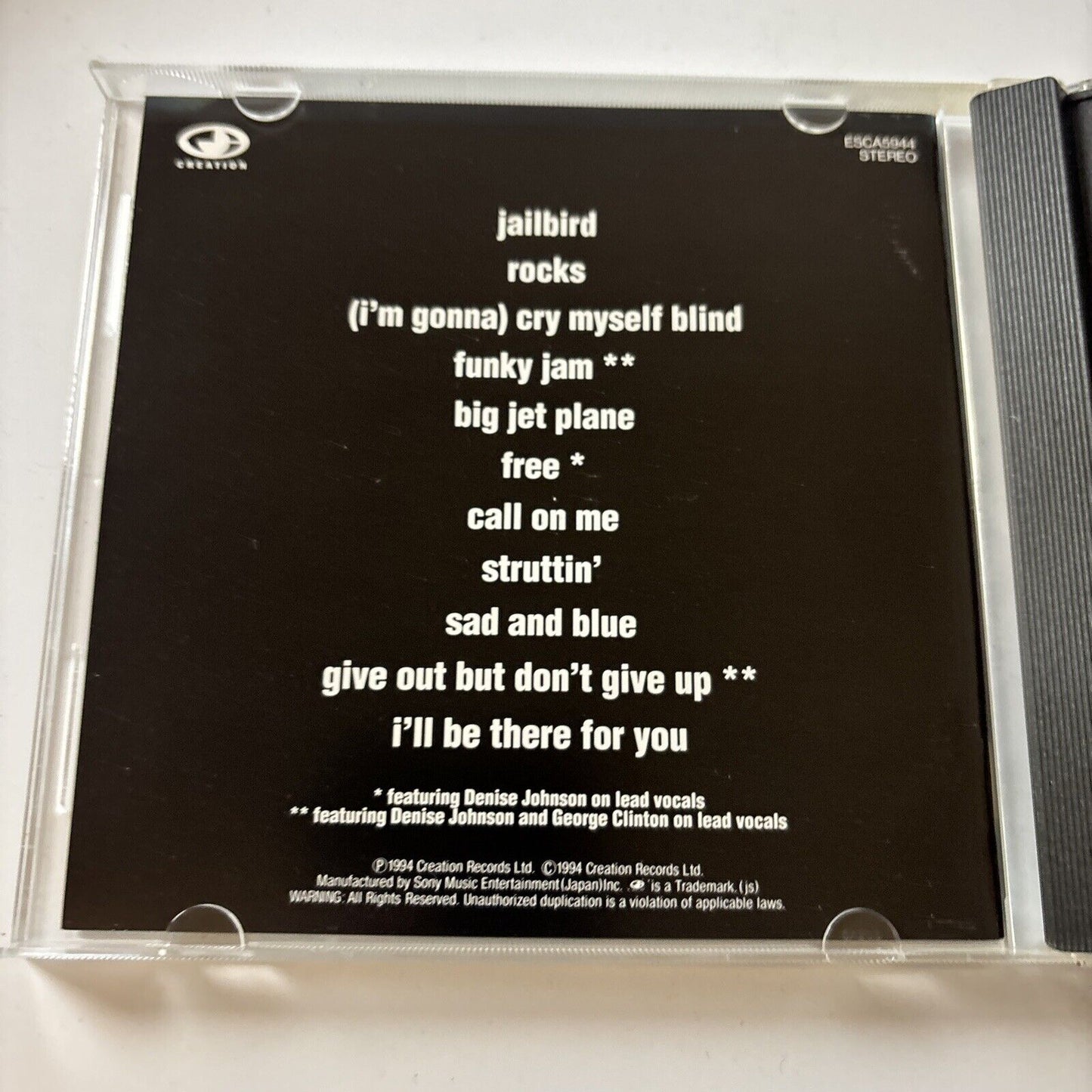 Primal Scream - Give Out But Don't Give Up (CD, 1994) Japan ESCA-5944