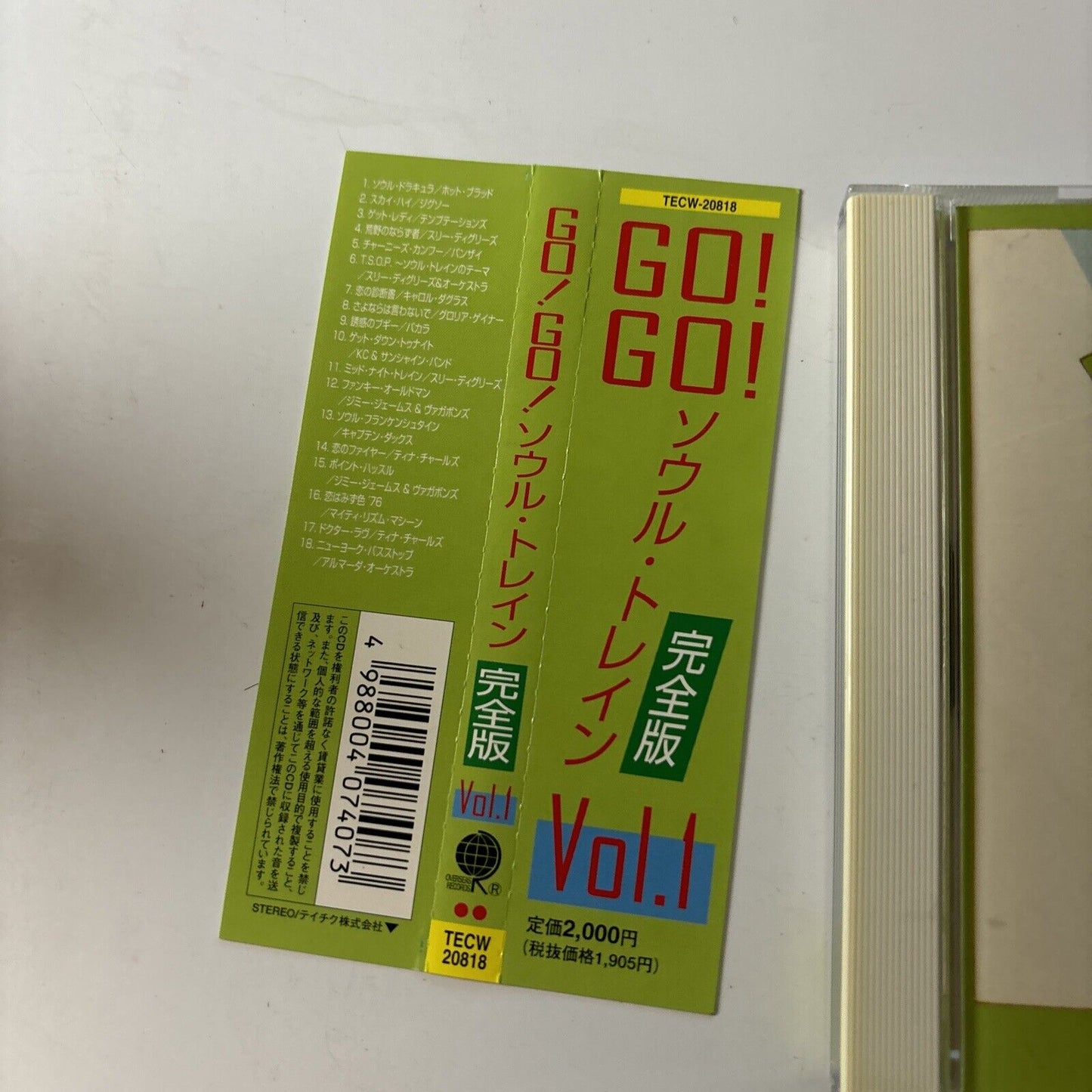 Go! Go! Soul Train Hipper Vol. 1 (CD, 1998) Japan TECW-20818 Obi