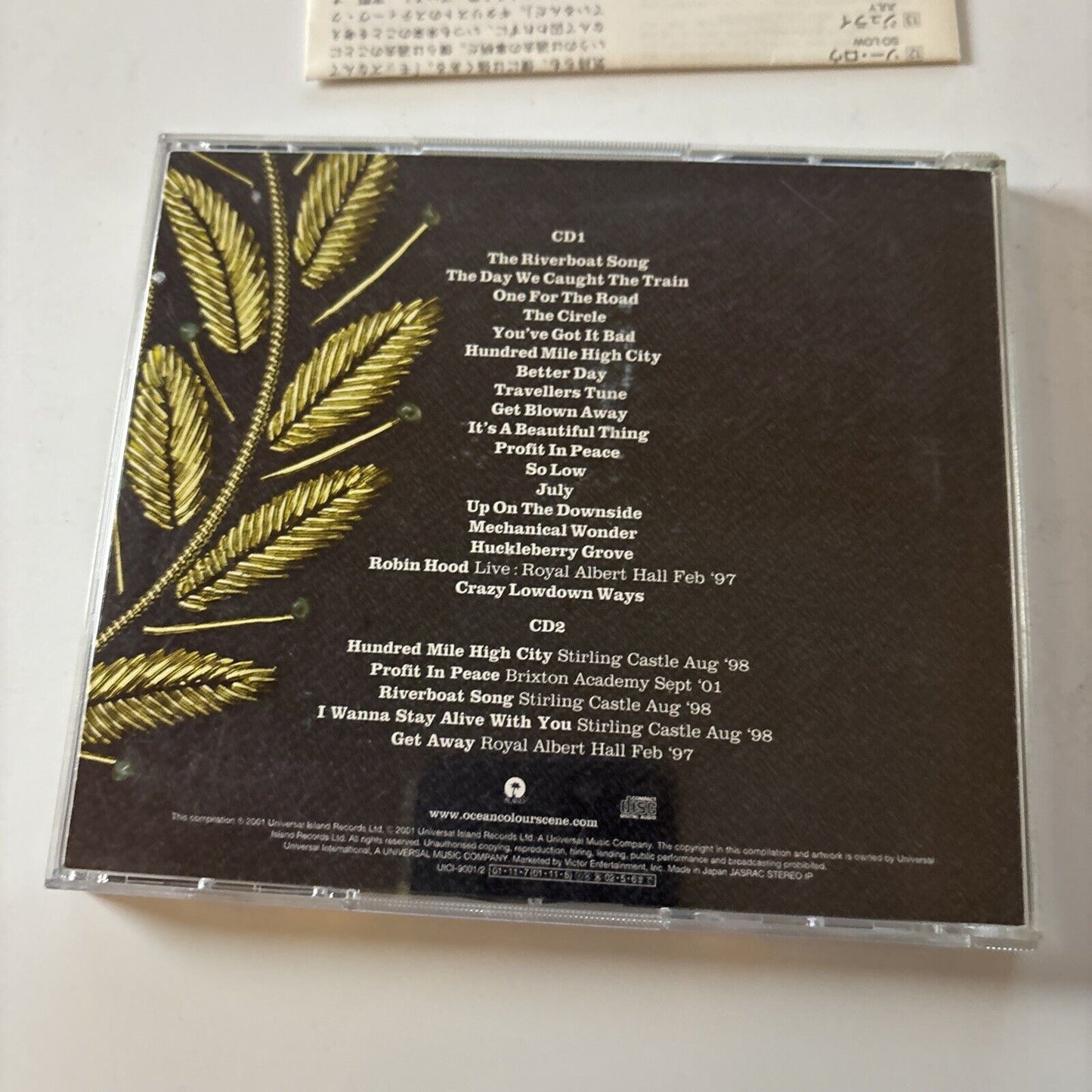 Ocean Colour Scene - Songs For The Front Row (CD, 2001) Japan UICI-9001/2