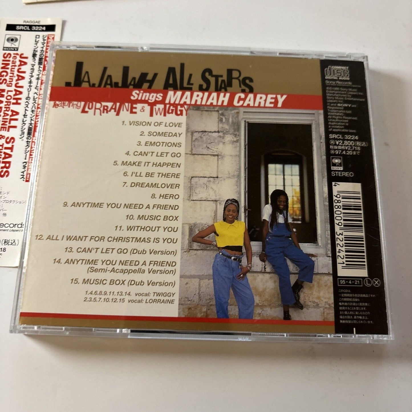 Jajajah All Stars - Sings Mariah Carey (CD, 1995) Japan srcl-3224 Obi