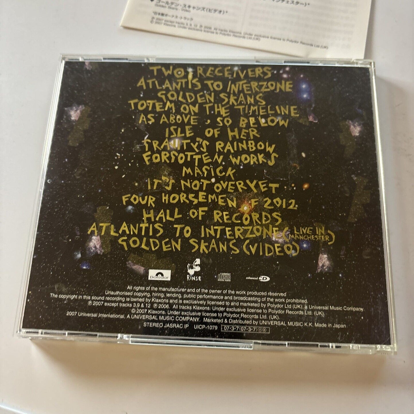 Klaxons - Myths Of The Near Future [Japan Bonus Track] (CD, 2007) UICP-1079