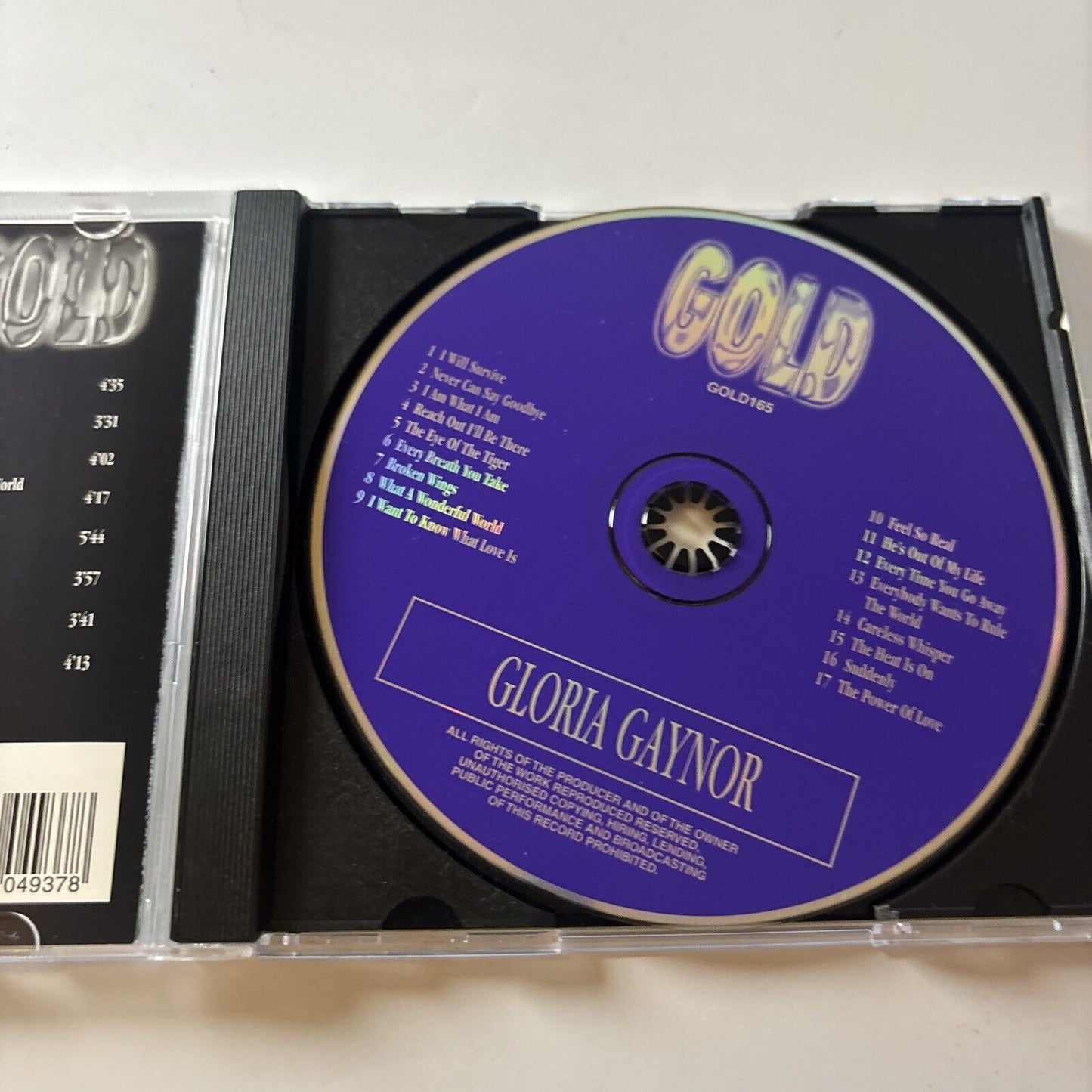 Gloria Gaynor - Gold (CD, 1999) Funk / Soul GOLD165