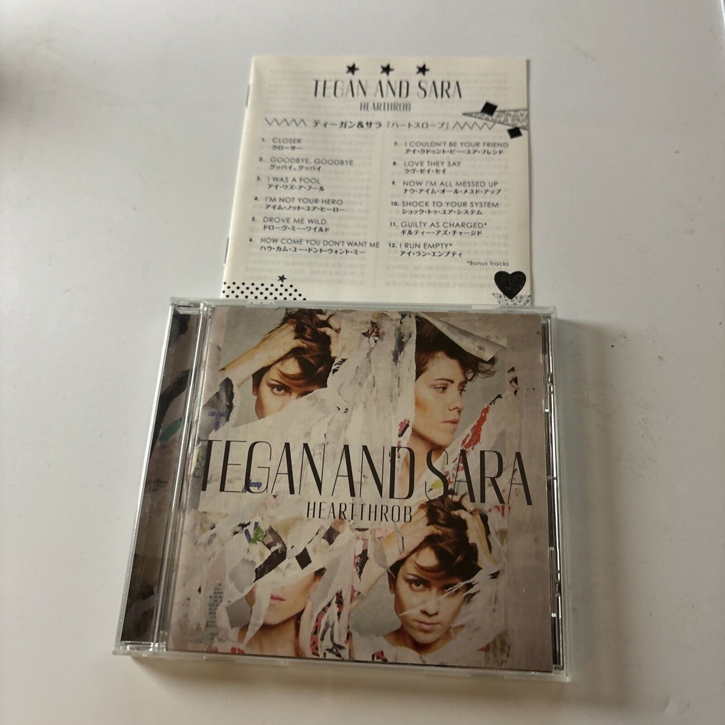 Tegan And Sara - Heartthrob [Bonus Japan Track] (CD, 2014) Japan wpcr-15484