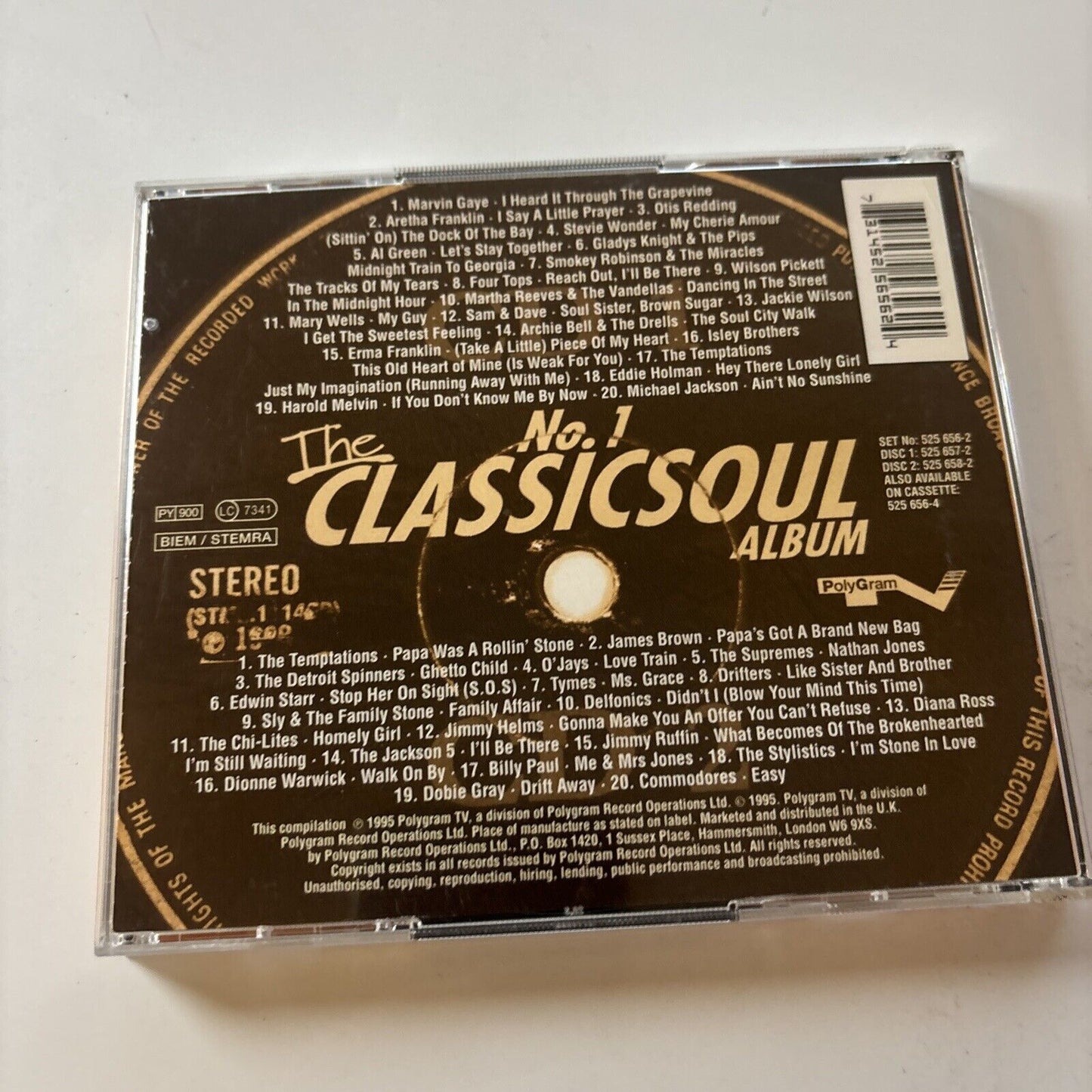 Various Artists - The No. 1 Classic Soul Album (CD, 1995) PolyGram TV 525 656-2
