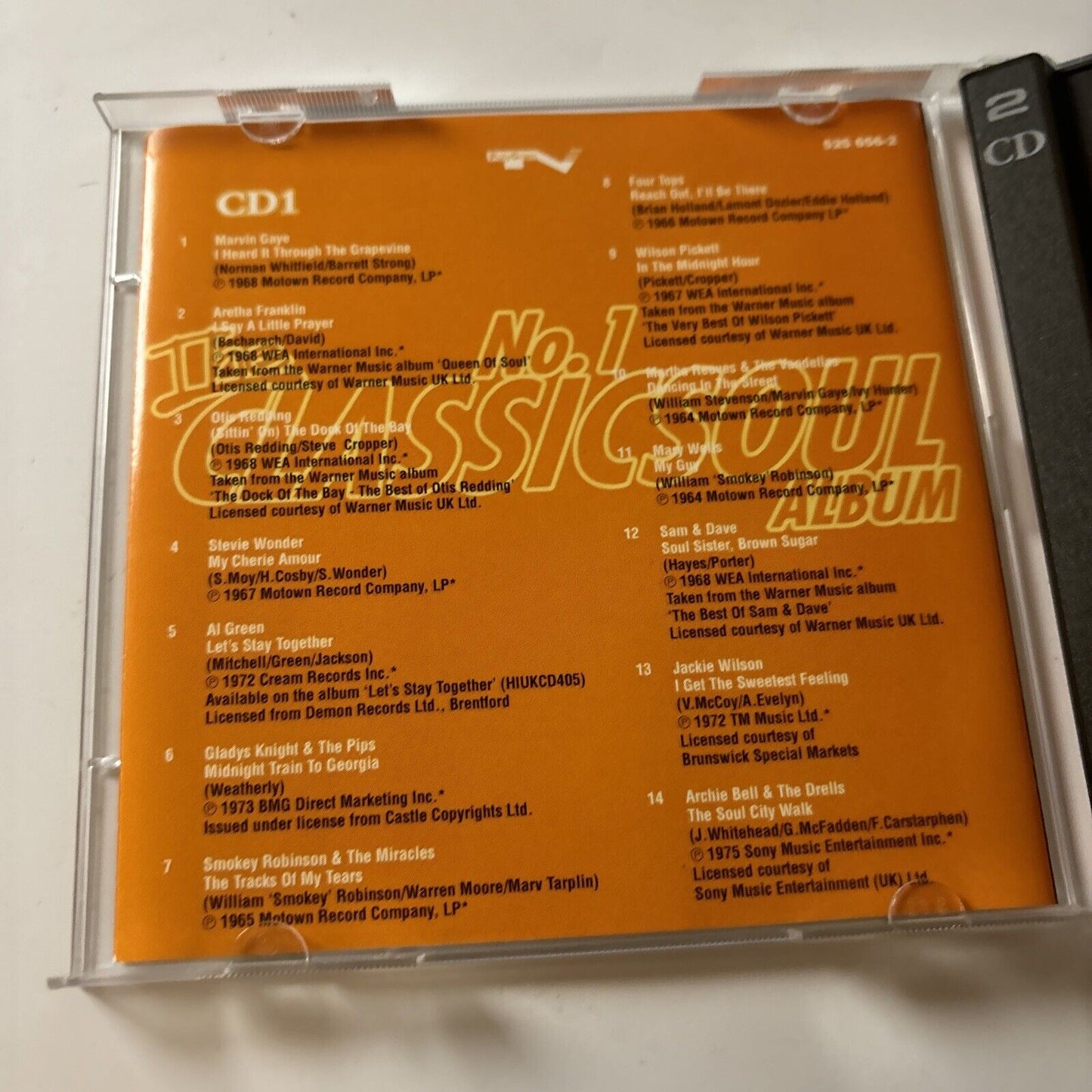 Various Artists - The No. 1 Classic Soul Album (CD, 1995) PolyGram TV 525 656-2