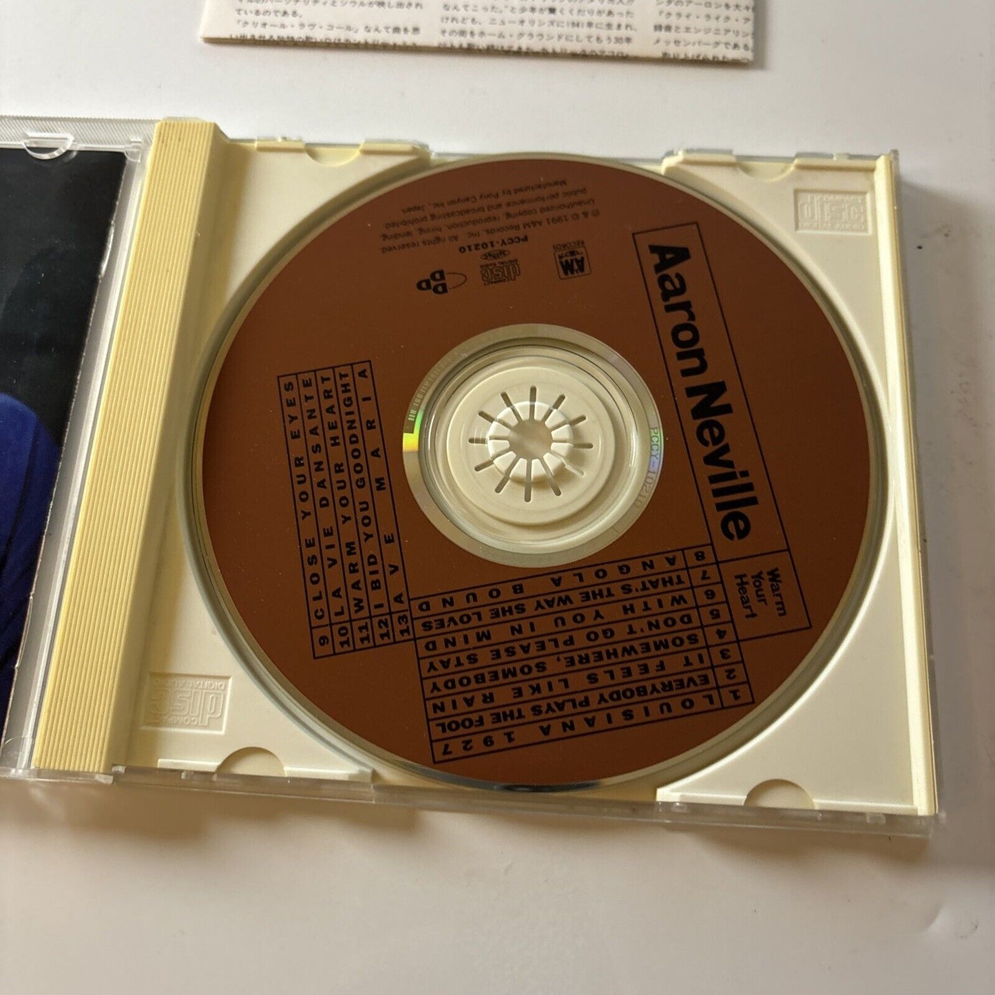 Aaron Neville - Warm Your Heart (CD, 1991) Japan pccy-10210 A&M Records