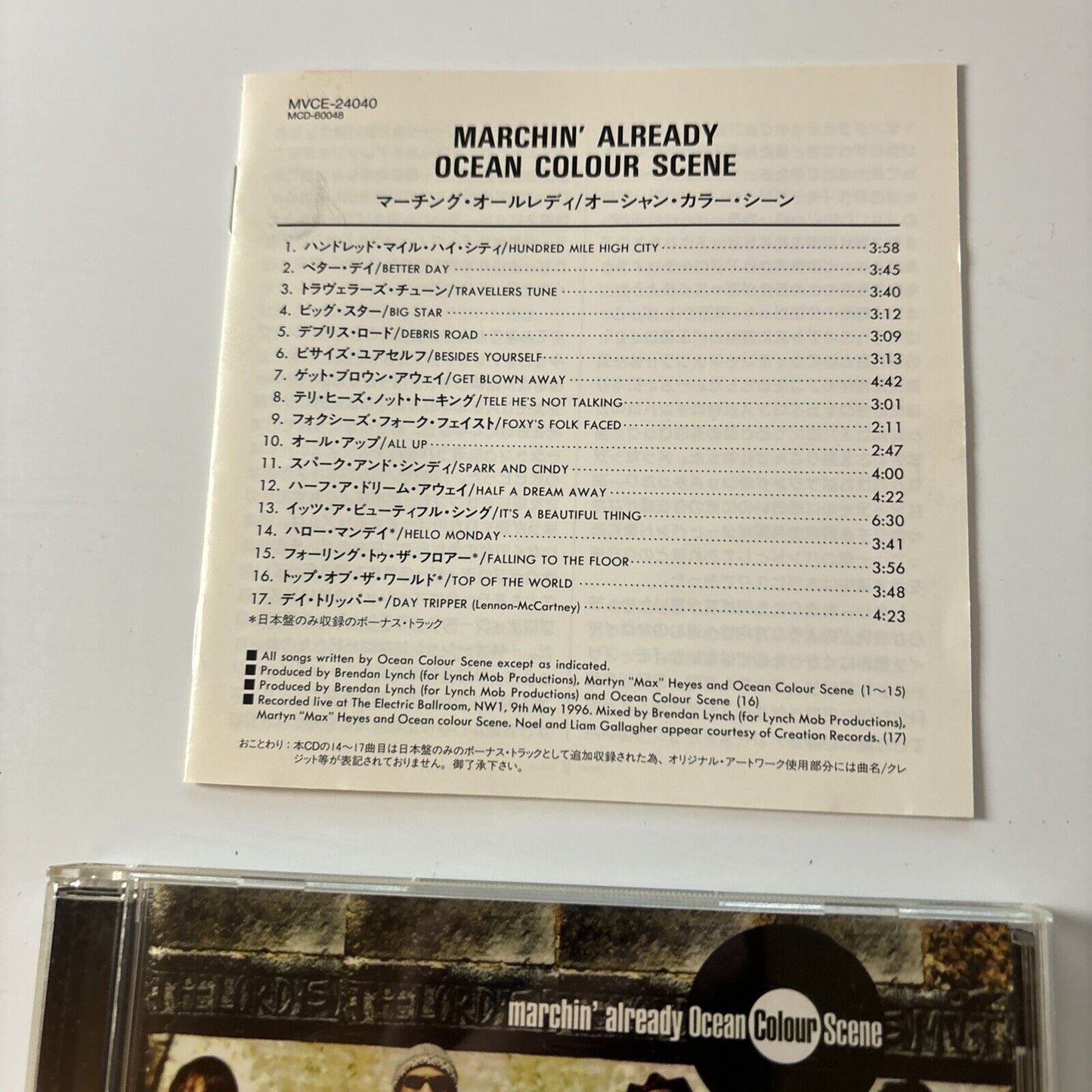 Ocean Colour Scene - Marchin' Already (CD, 1997) Japan MVCE-24040 MCA Records