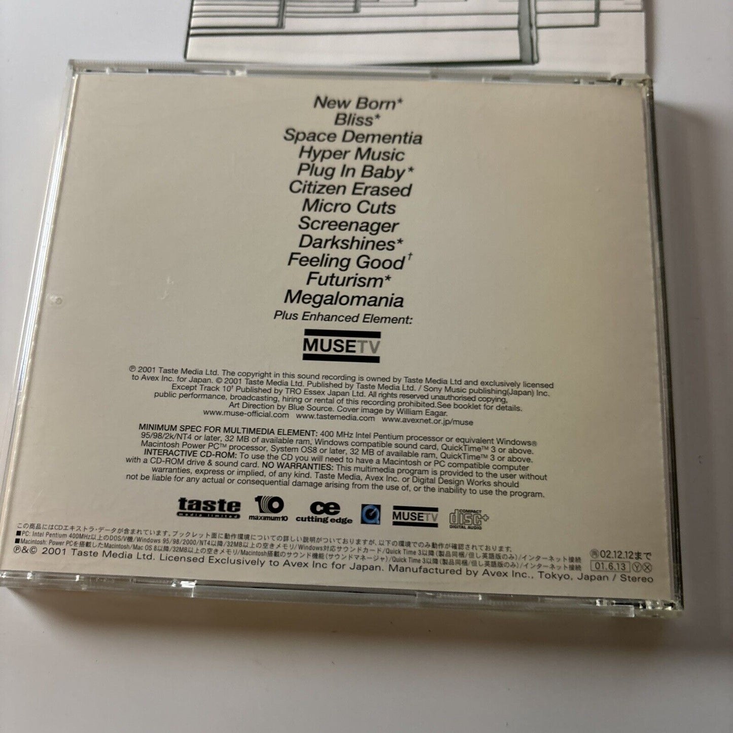 Muse - Origin Of Symmetry (CD, 2001) Japan CTCM-65001