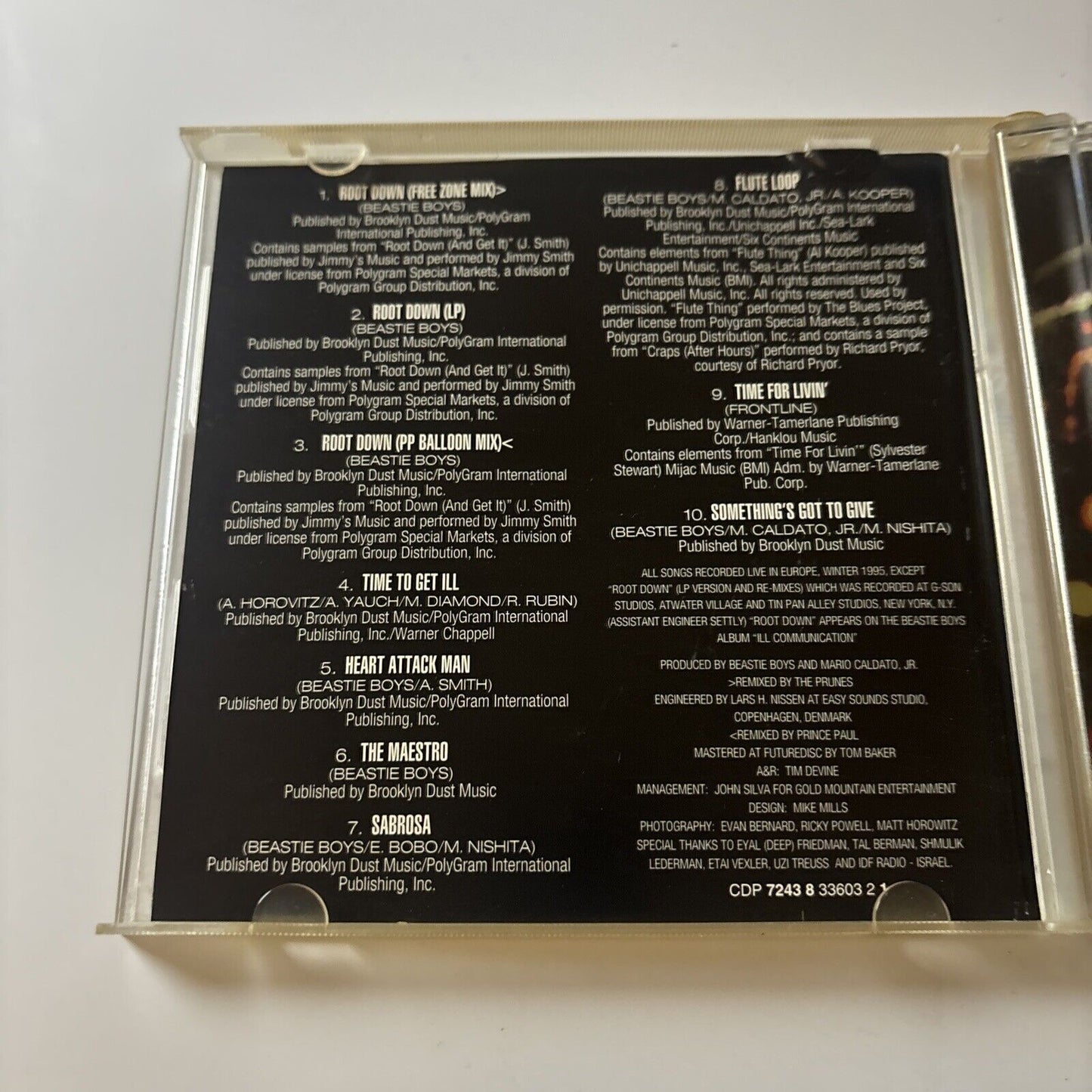 Beastie Boys - Root Down EP (CD, 1995) USA Capitol Records