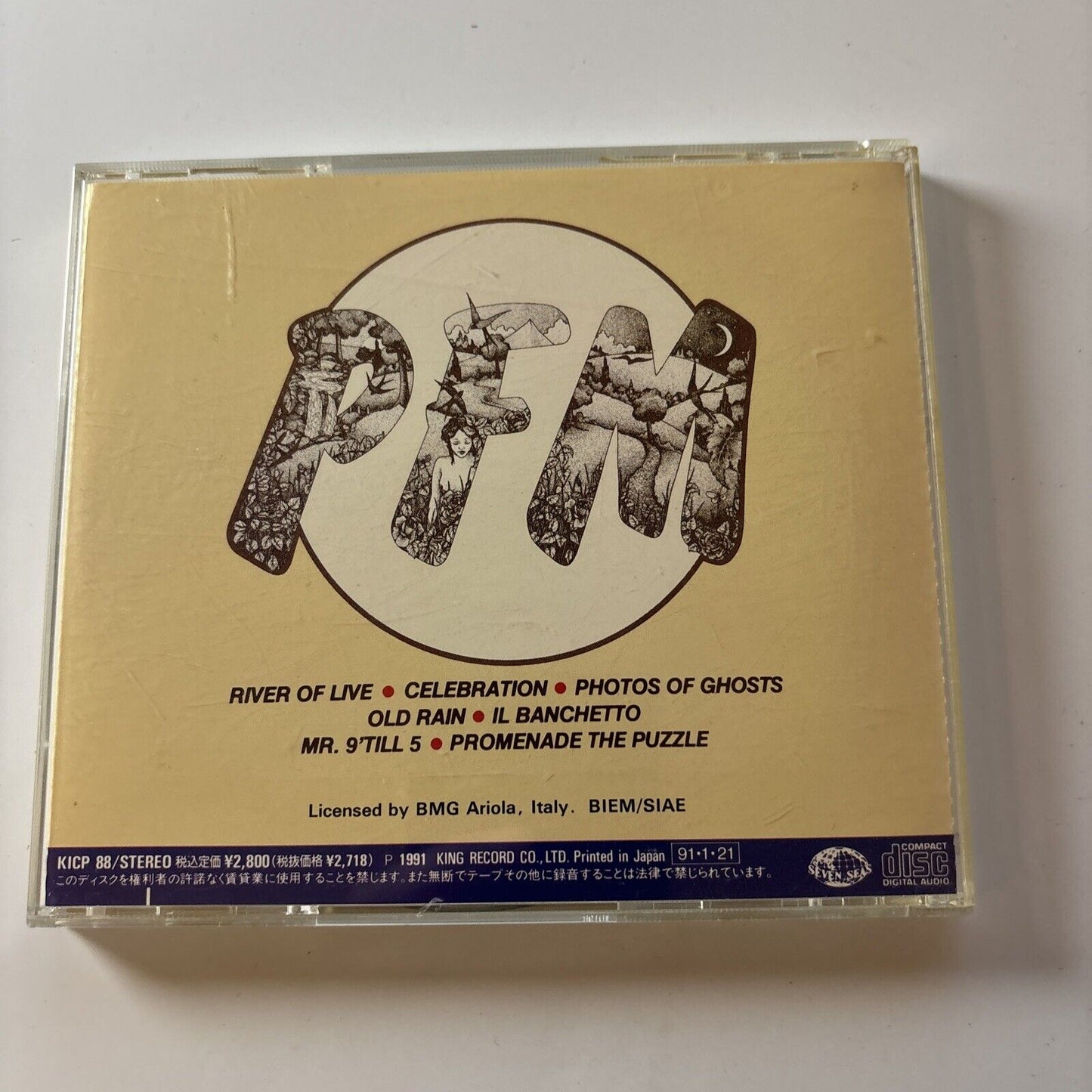 Premiata Forneria Marconi - Photos Of Ghosts (CD, 1991) Japan KICP 88
