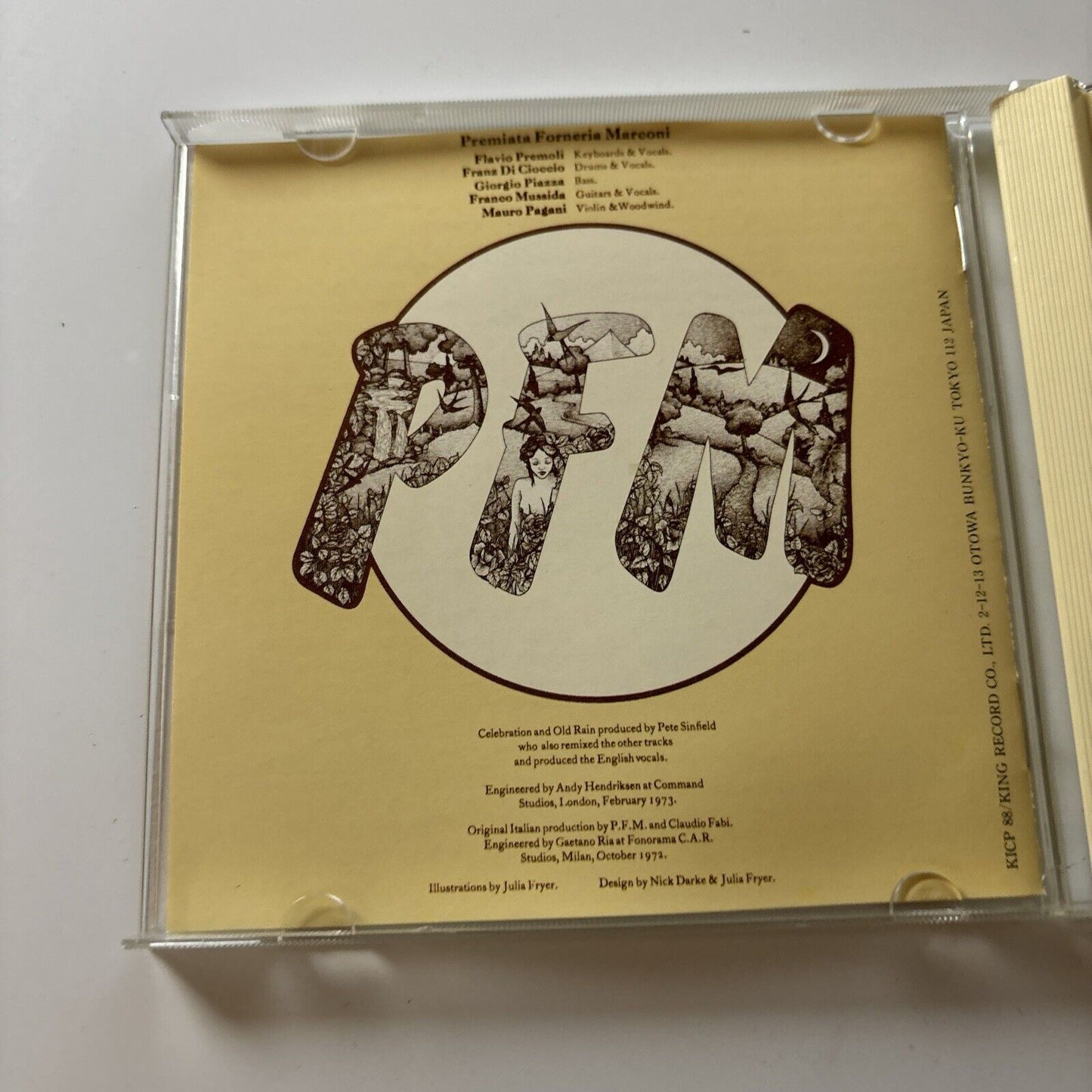 Premiata Forneria Marconi - Photos Of Ghosts (CD, 1991) Japan KICP 88