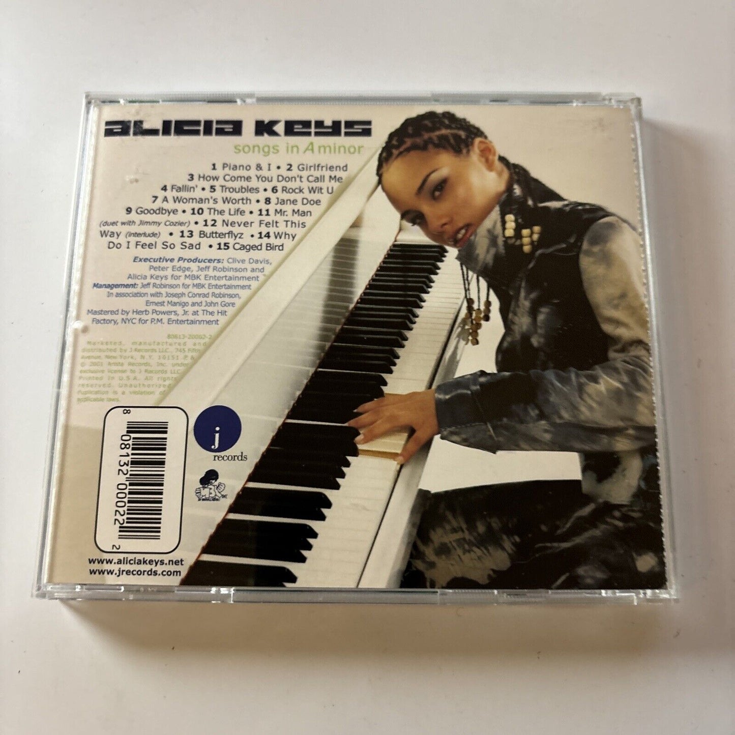 Alicia Keys - Songs In A Minor (CD, 2001) USA J Records