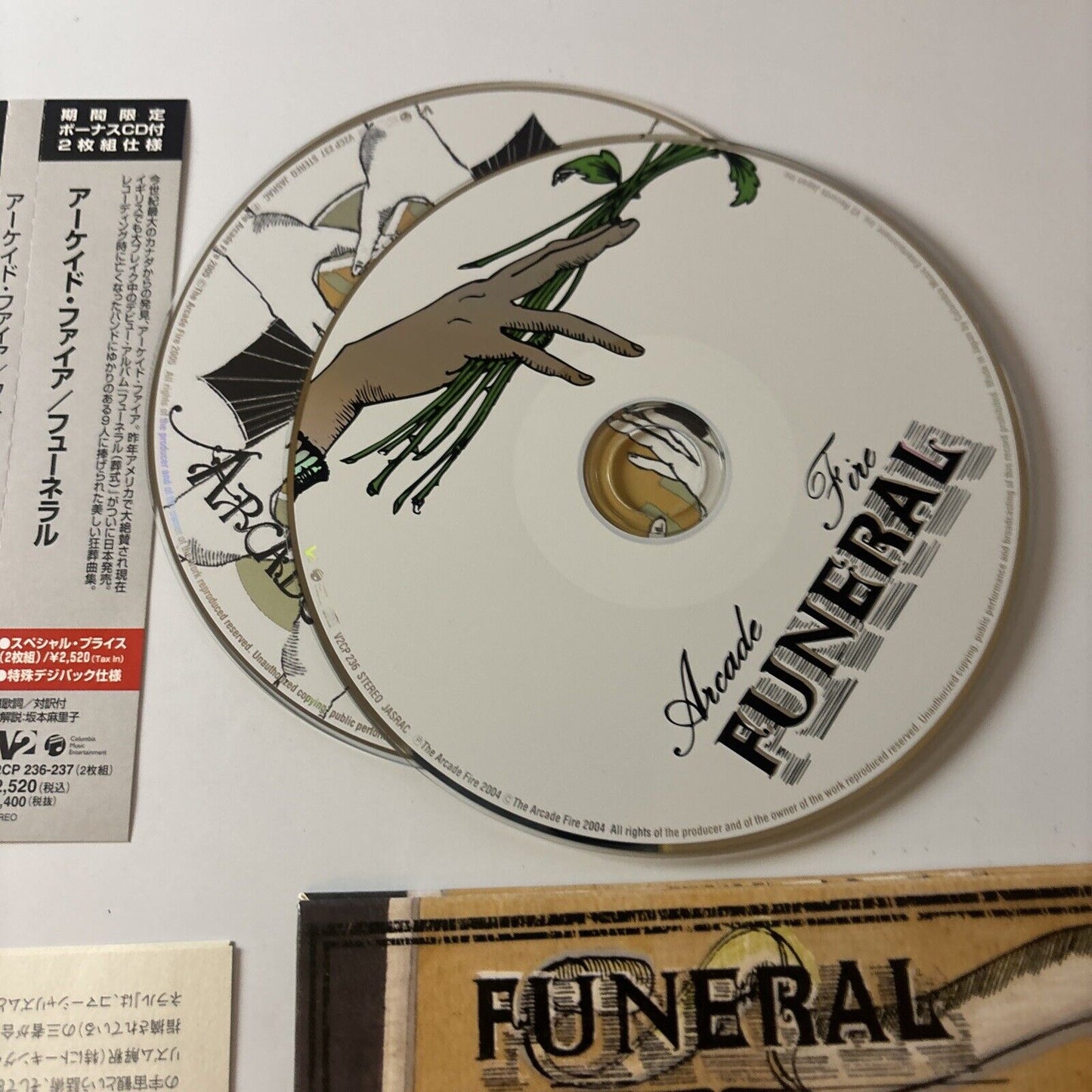 Arcade Fire - Funeral (CD, 2005) Japan V2CP-236-237 Obi