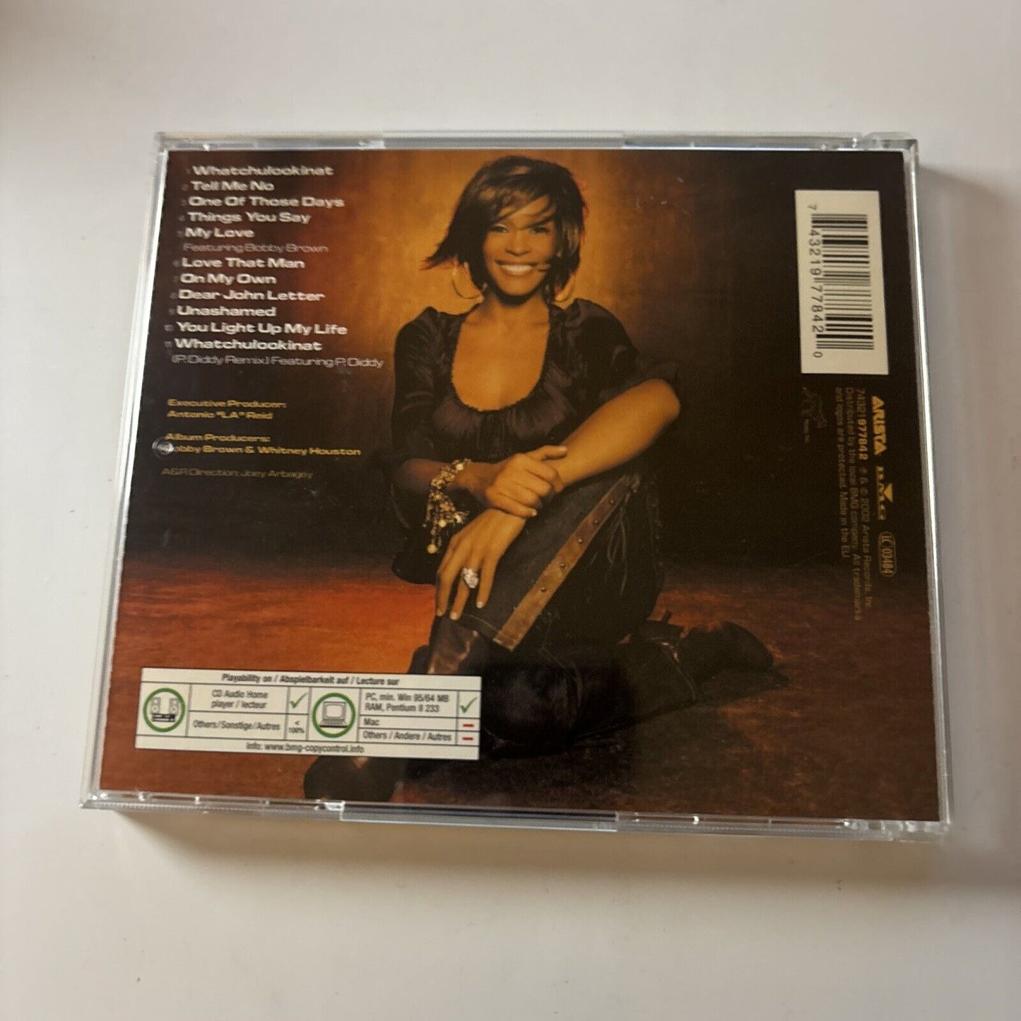 Whitney Houston - Just Whitney (CD, 2002) USA Arista 3783620