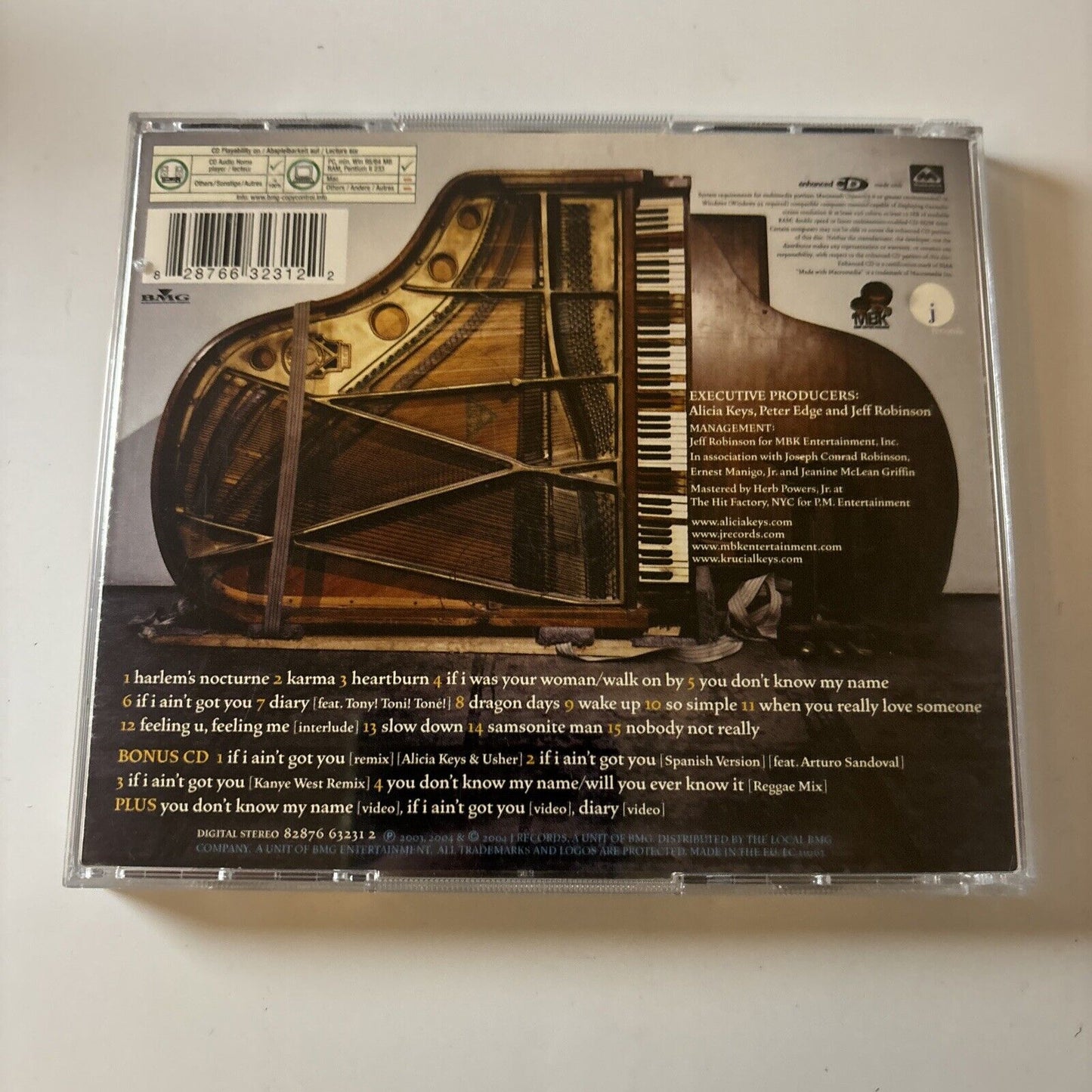 Alicia Keys - The Diary Of Alicia Keys [Bonus CD] (CD, 2004, 2-Disc) J Records