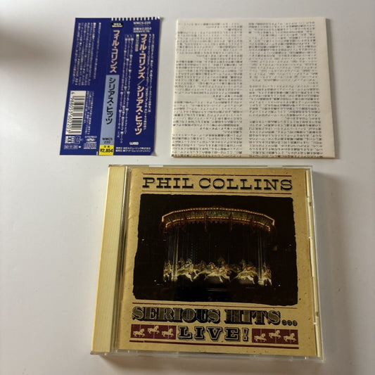 Phil Collins - Serious Hits...Live! (CD, 1990) Japan WMC5-220 Obi