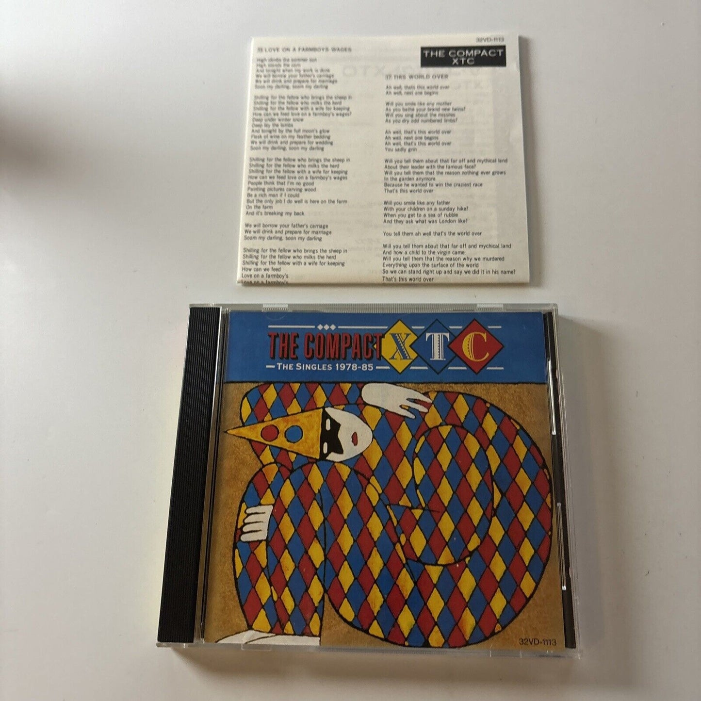XTC - The Compact XTC - The Singles 1978-85 (CD, 1987) Japan 32vd-1113